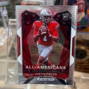 Justin fields prizm rookie chicago bears Ohio state